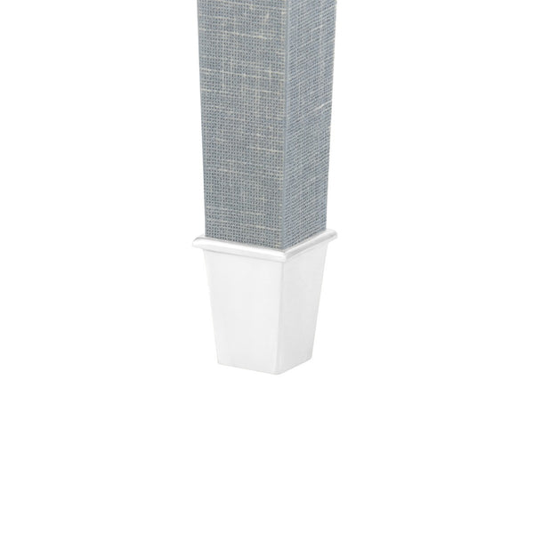 Claudette Desk, Washed Winter Gray, Nickel