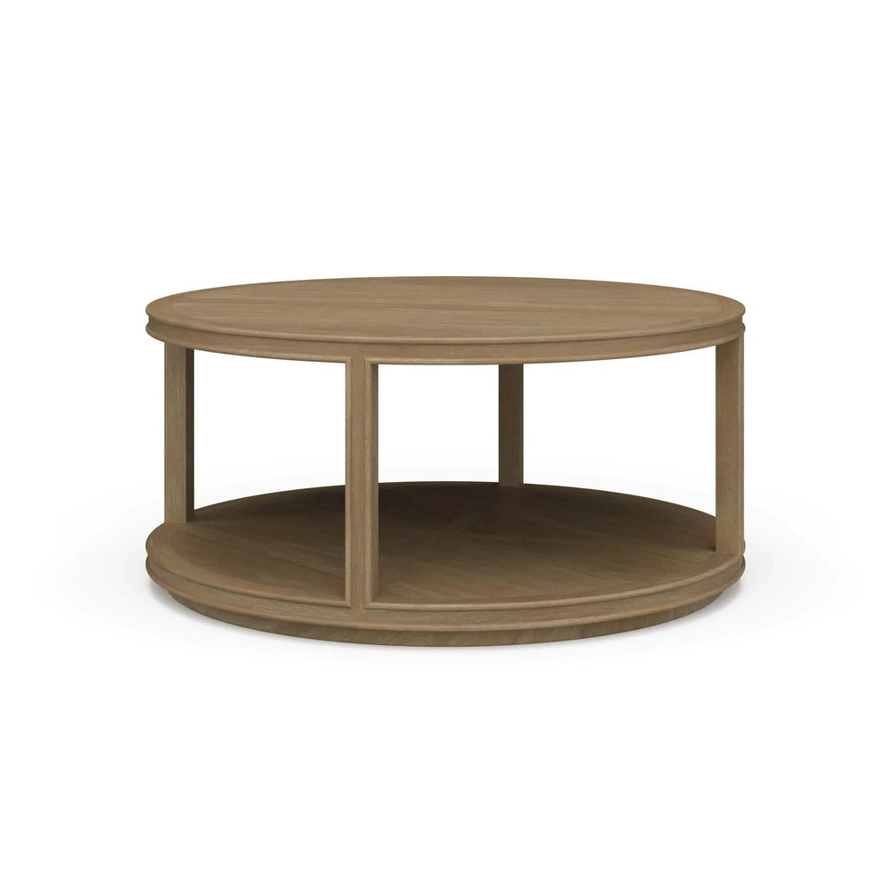 Cohan Coffee Table Small w/ Wood Shelf-Blue Hand Home