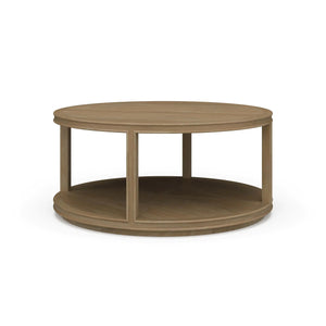 Cohan Coffee Table Small w/ Wood Shelf-Blue Hand Home