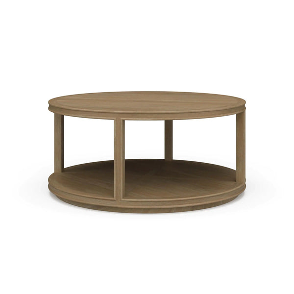 Cohan Coffee Table Small w/ Wood Shelf-Blue Hand Home