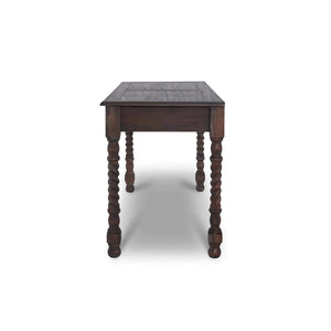 Console Desk w/ Barley Twist Leg-Blue Hand Home