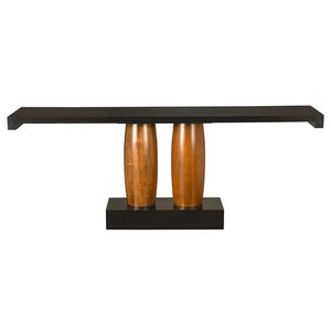 Console With Two-Pedestal-Noir Furniture-Blue Hand Home