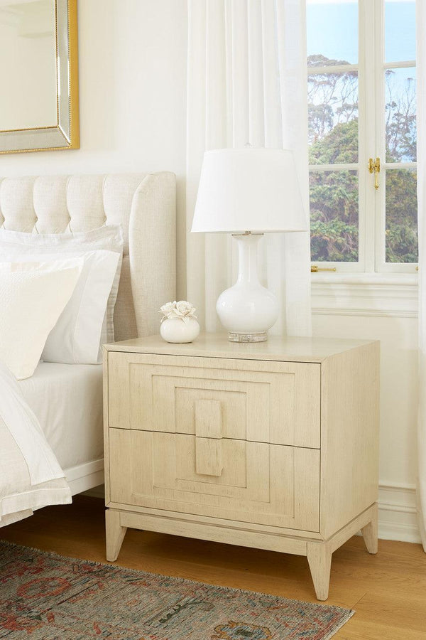 Cooper 2-Drawer Side Table-Blue Hand Home