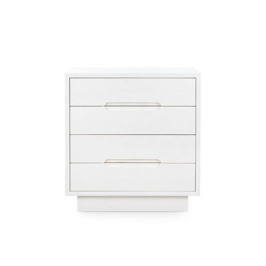 Cora 4-Drawer End Table / Soft White-Blue Hand Home