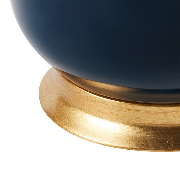 Carolyn Lamp Without Shade, Navy Blue