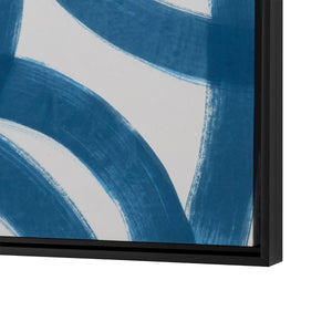 Circe Framed Silk Panel / Navy Blue-Villa & House-Blue Hand Home