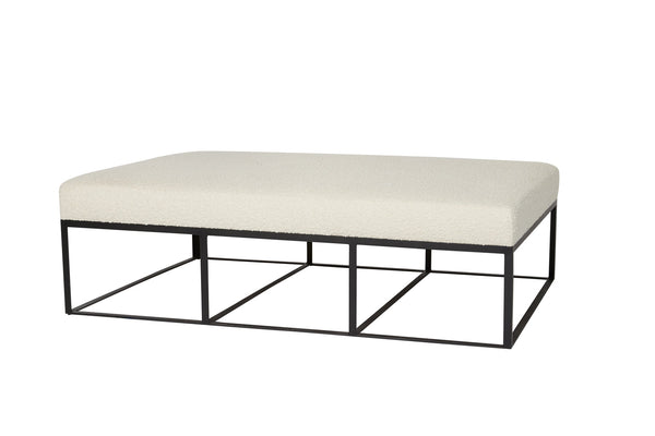 Cruz Ottoman 60"-Blue Hand Home