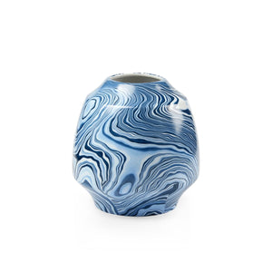 Caspian Small Vase / Blue and White-Villa & House-Blue Hand Home