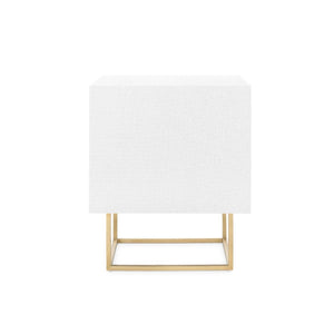 Cubik 2-Drawer Side Table / Chiffon White-Villa & House-Blue Hand Home