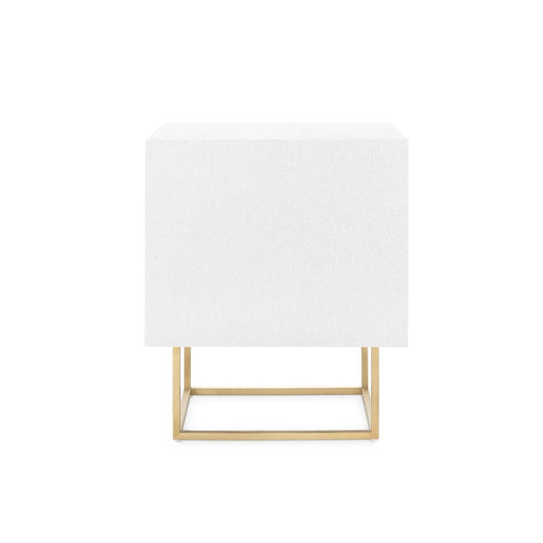 Cubik 2-Drawer Side Table / Chiffon White-Villa & House-Blue Hand Home