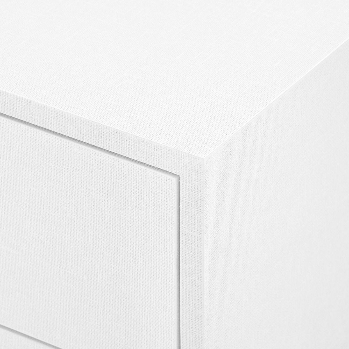 Cubik 2-Drawer Side Table / Chiffon White-Villa & House-Blue Hand Home