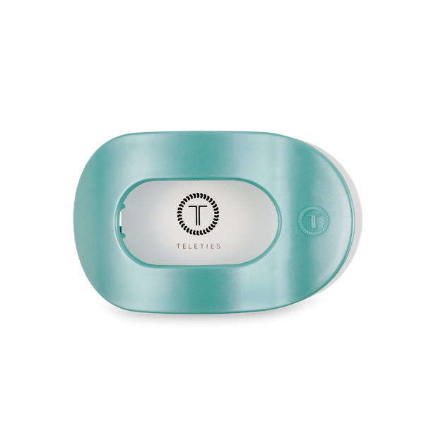 Round Flat Hair Clip | Medium | Totally Turquoise-Blue Hand Home