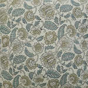 Boho Decor Block Linen Blend Cushion Cover - Mandakini-Blue Hand Home