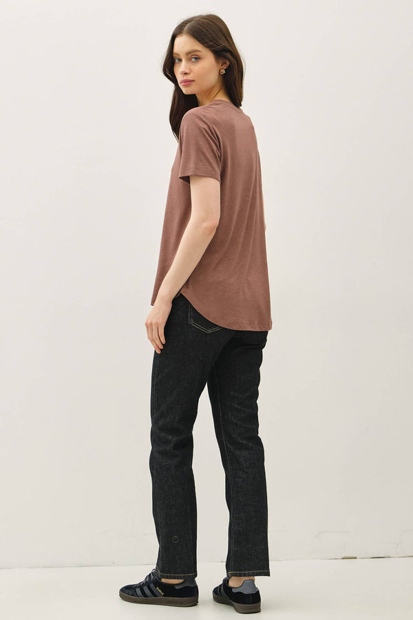 Basic V-Neck Short Sleeve T-Shirt