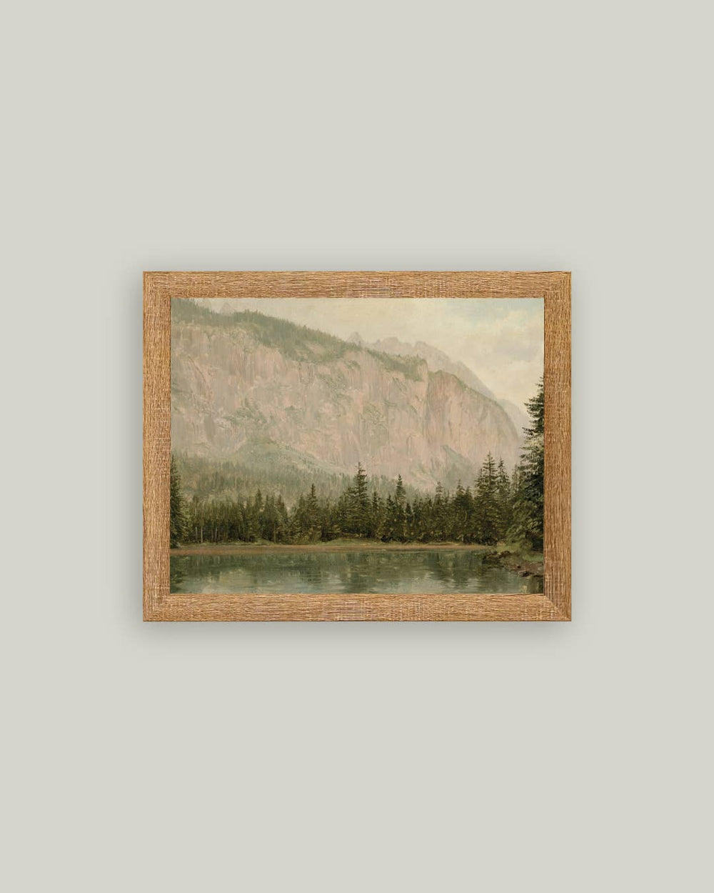 Mountain Pine Framed Antique Art-Blue Hand Home
