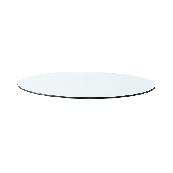 Dakota Large Round Coffee Table Glass Top / Clear-Villa & House-Blue Hand Home