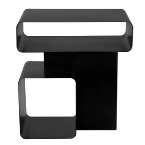 Noir Danville Side Table-Blue Hand Home