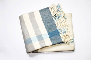 335 - Large Plaid-Blue Hand Home