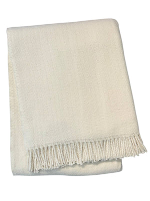 355 - Herringbone Plush Throw-Blue Hand Home