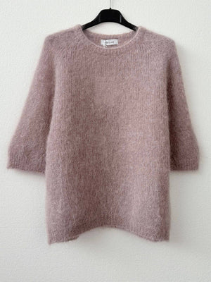 80% kid mohair sweater 3011: Rose bonbon-Blue Hand Home