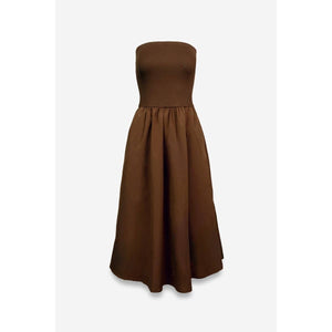 Tube Top Maxi Dress-Blue Hand Home