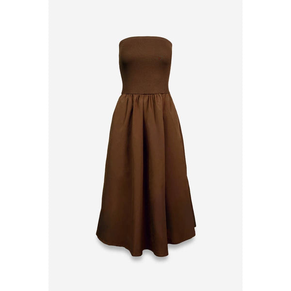 Tube Top Maxi Dress-Blue Hand Home