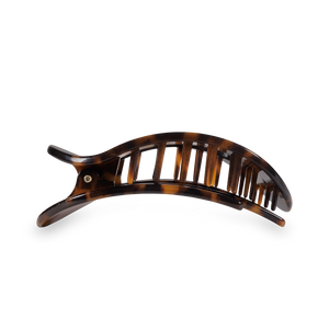 Round Flat Hair Clip | Medium | Tortoise-Blue Hand Home