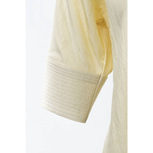 Contrast Stitch Detail Popover Blouse-Blue Hand Home