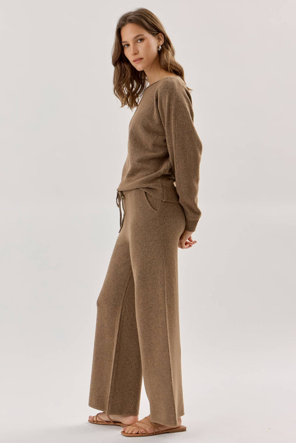 Ultra Soft Boat Neck Heathered Sweater