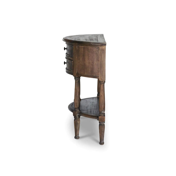 Demi-Lune Table-Blue Hand Home