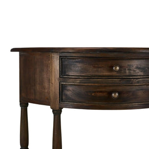 Demi-Lune Table-Blue Hand Home