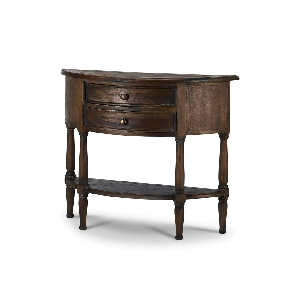 Demi-Lune Table-Blue Hand Home