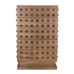 Didier Cabinet, Dark Walnut-Blue Hand Home