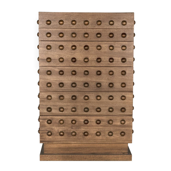Didier Cabinet, Dark Walnut-Blue Hand Home