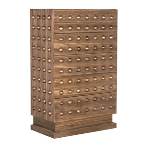 Didier Cabinet, Dark Walnut-Blue Hand Home