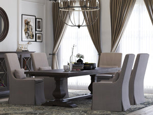 Sierra Modern Slipcovered Dining Chair w/o Castors-Blue Hand Home