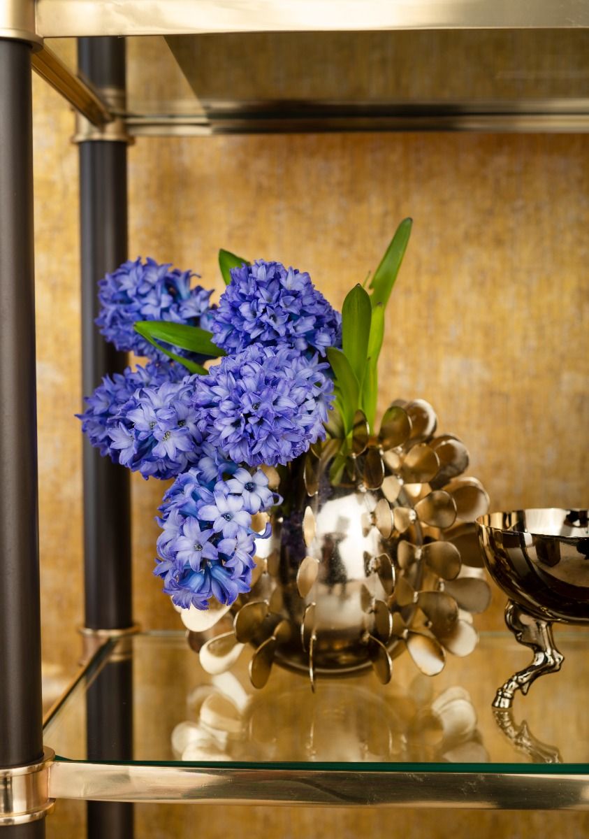 Andorra Vase / Brass-Villa & House-Blue Hand Home