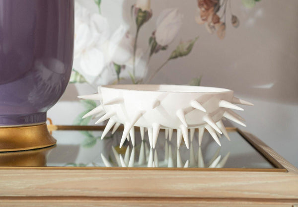 Spine Medium Bowl / Blanc de Chine-Villa & House-Blue Hand Home