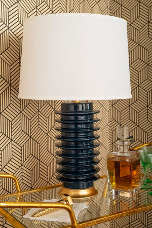 Elektra Lamp / Navy Blue-Villa & House-Blue Hand Home