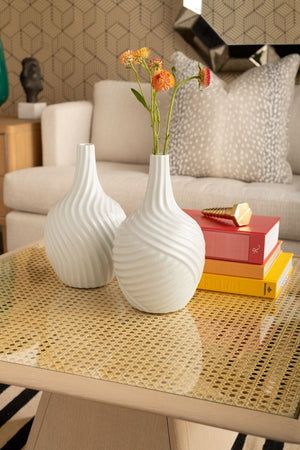 Dune Vase / Cool White-Villa & House-Blue Hand Home