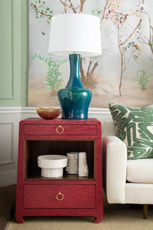 Ming 2-Drawer Side Table / Red-Villa & House-Blue Hand Home