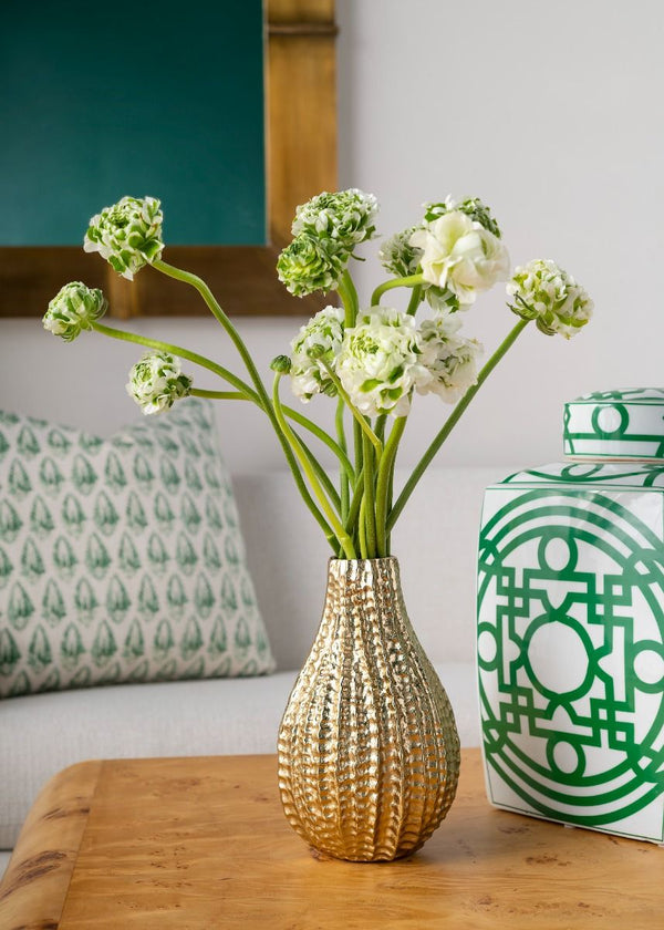 Palau Vase / Brass-Villa & House-Blue Hand Home
