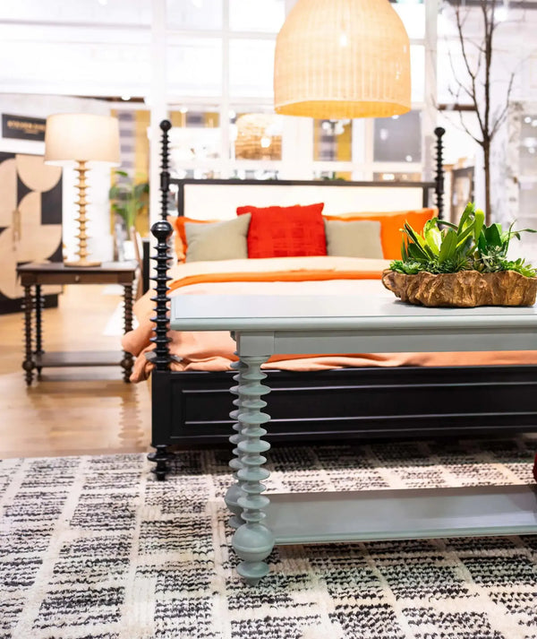Milano Upholstered Bed King-Blue Hand Home