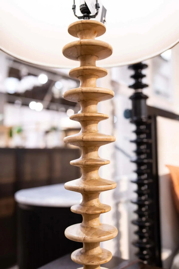 Milano Table Lamp in Fruitwood-Blue Hand Home