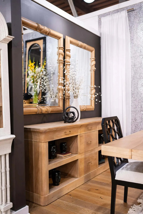 Sandhurst Larger Console In Fruitwood-Blue Hand Home