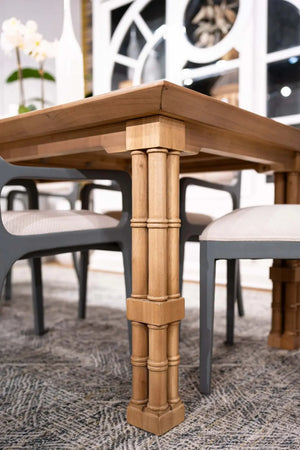 Farringdon Rectangular Dining Table 96''-Blue Hand Home