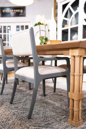 Farringdon Rectangular Dining Table 96''-Blue Hand Home