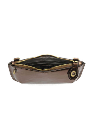 Liquid Metal Mini Crossbody Wristlet Clutch-Blue Hand Home