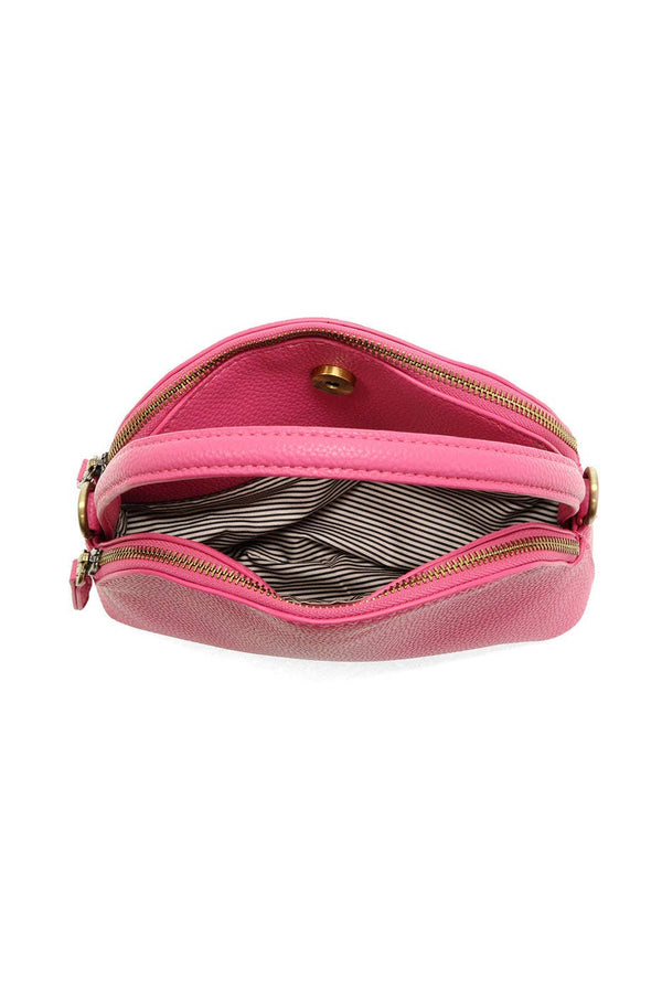 Larissa Double Zip Dome Crossbody-Blue Hand Home