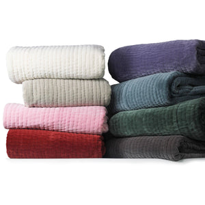 Tamara Velvet Quilt Set-Blue Hand Home